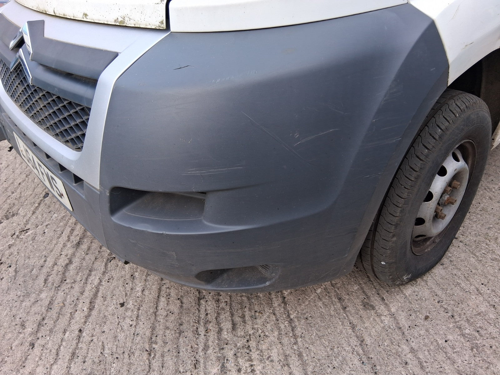 2014 CITROEN RELAY MK3 NSF PASSENGER SIDE FRONT BUMPER CORNER
