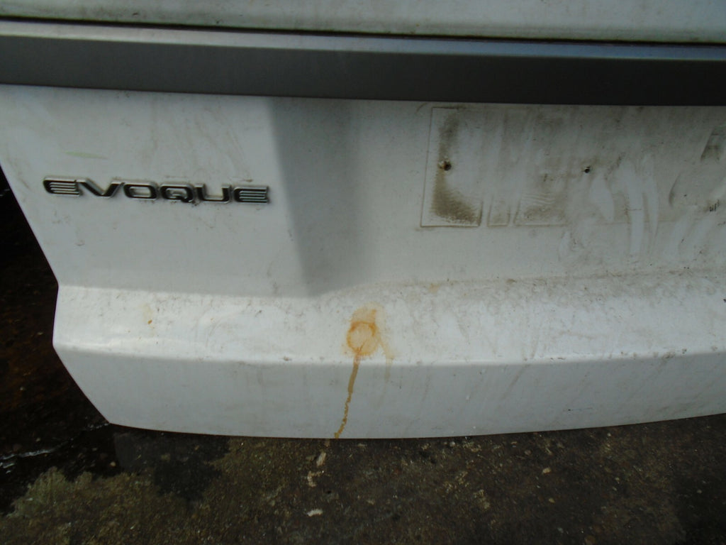 RANGE ROVER EVOQUE 2013 L538 REAR BARE TAILGATE WHITE