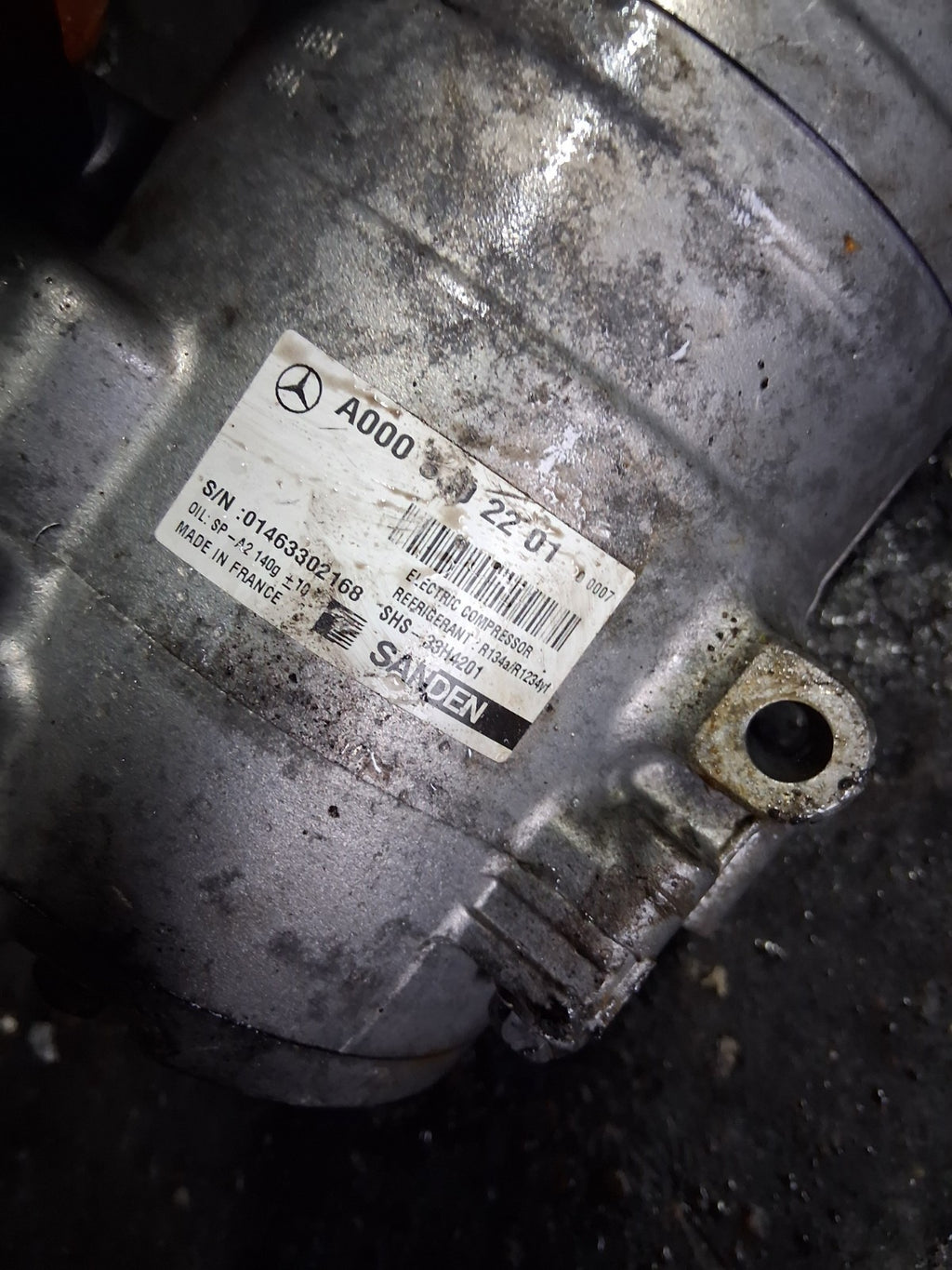 2021 MERCEDES A CLASS V177 HYBRID AC AIR CON COMPRESSOR PUMP A0008302201