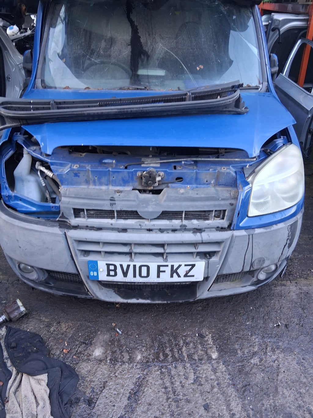 2010 FIAT DOBLO MK1 STEERING WHEEL BLACK WITHOUT AIRBAG