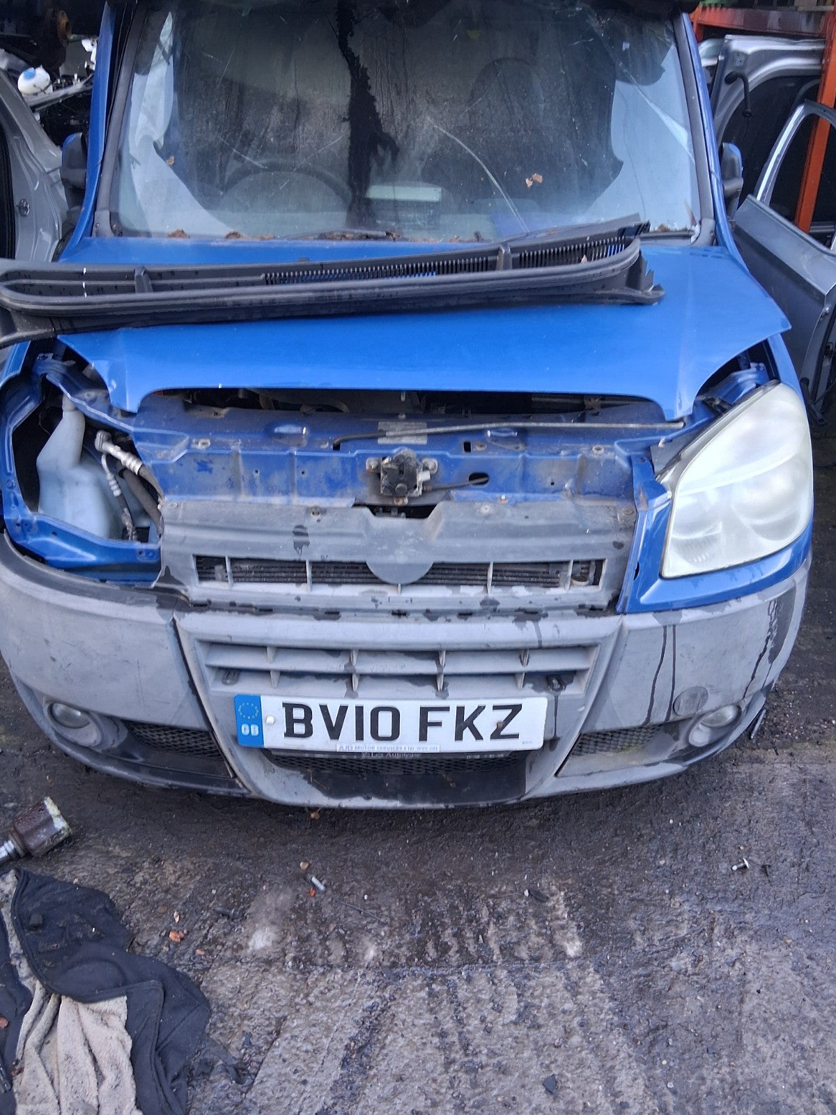 2010 FIAT DOBLO MK1 STEERING WHEEL BLACK WITHOUT AIRBAG