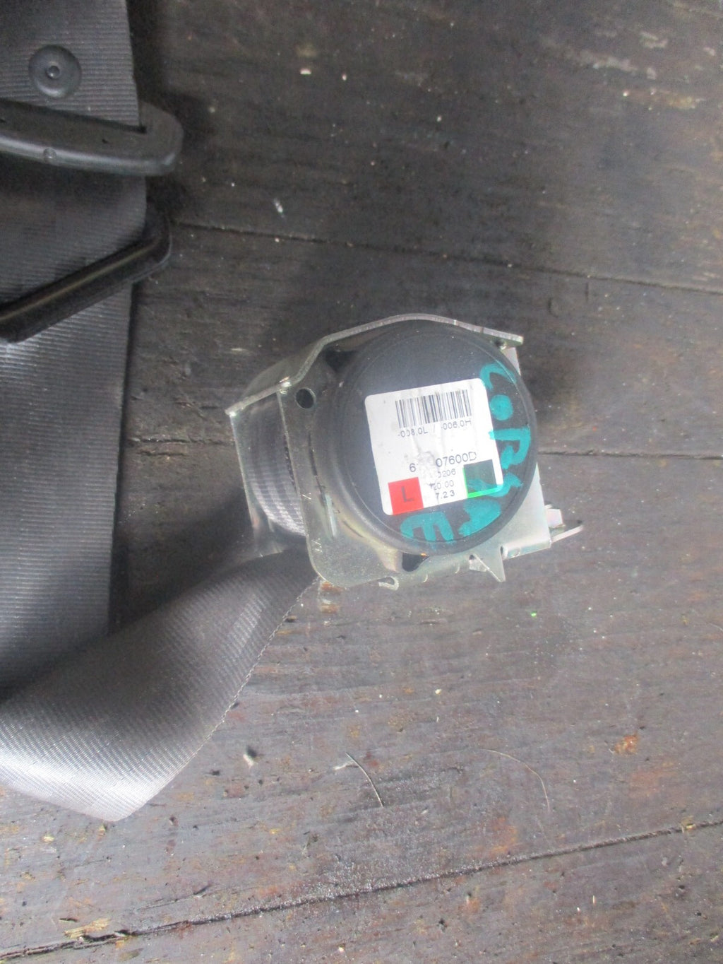 VAUXHALL CORSA E 2015 NSF PASSENGER SIDE FRONT SEAT BELT 617107600D