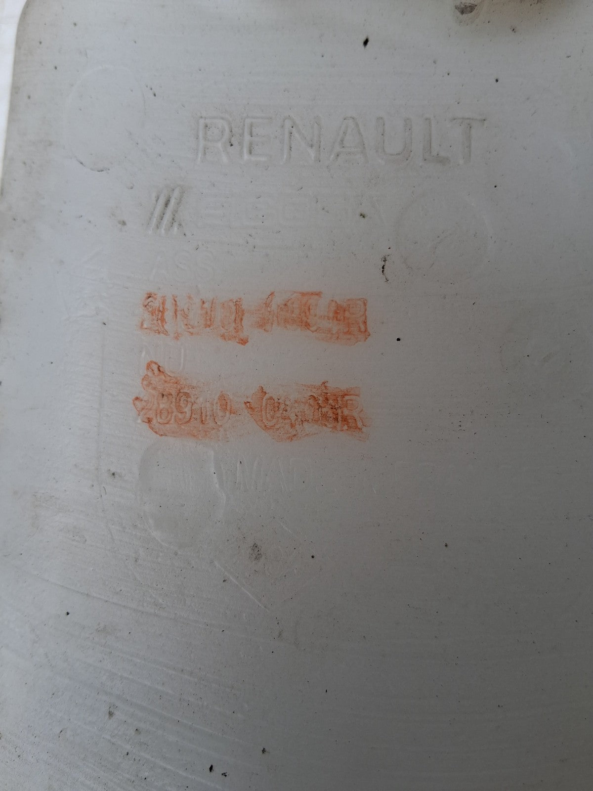 2023 RENAULT MASTER MK3 WINDSCREEN WASHER WATER BOTTLE RESERVOIR 289101394R