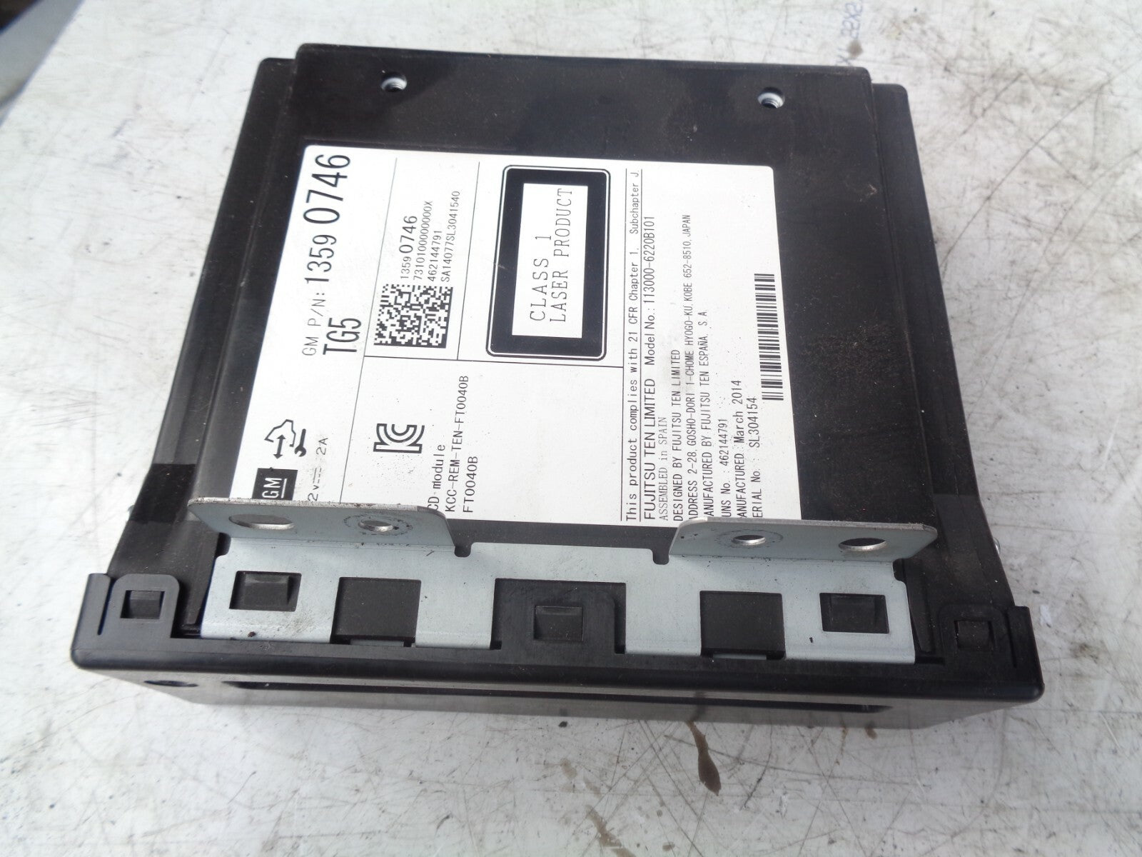 VAUXHALL INSIGNIA 2014 MK1 2.0 STEREO CD HEAD UNIT 13590746