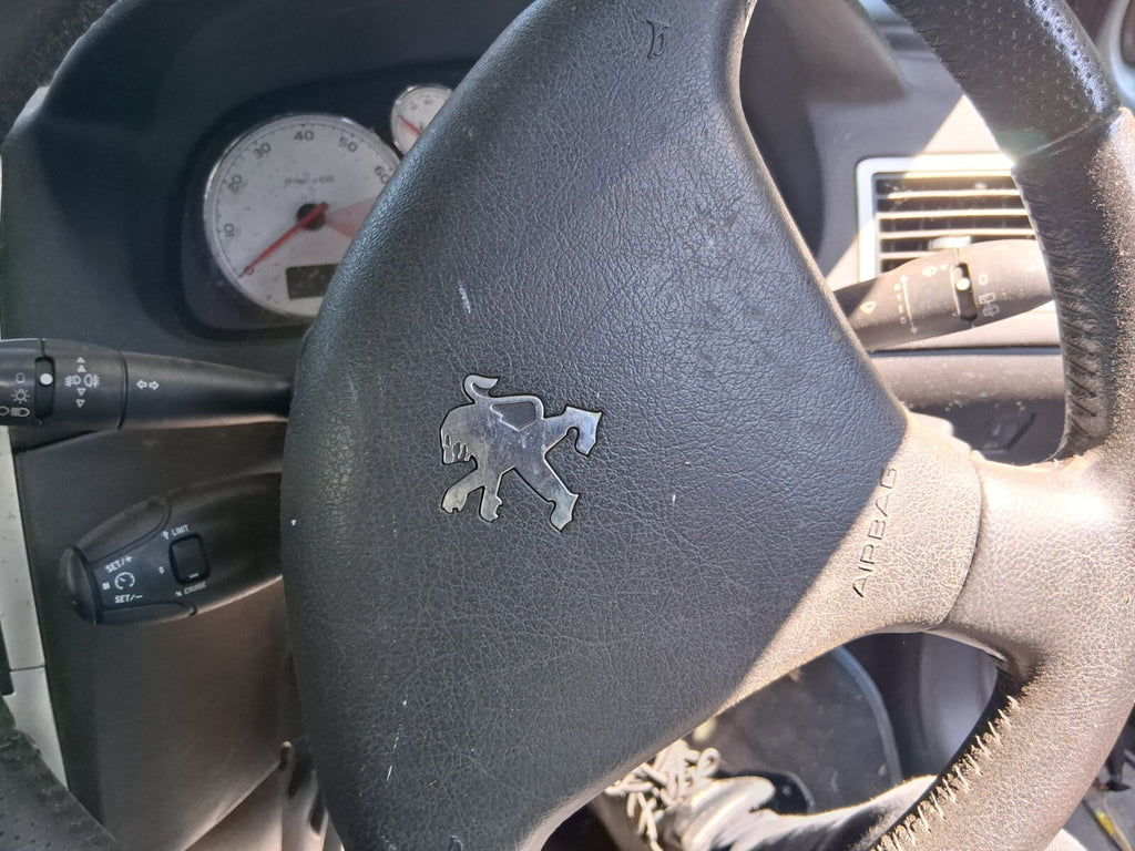 2006 PEUGEOT 307 STEERING WHEEL SRS AIRBAG BLACK