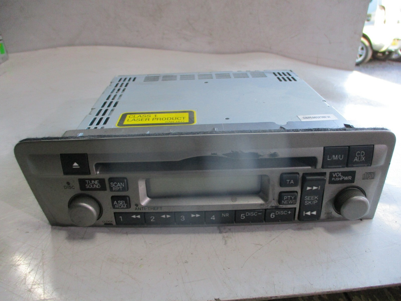 HONDA CIVIC MK7 2004 CD MEDIA PLAYER RADIO STEREO HEAD UNIT 39101-S5S-X310-M1