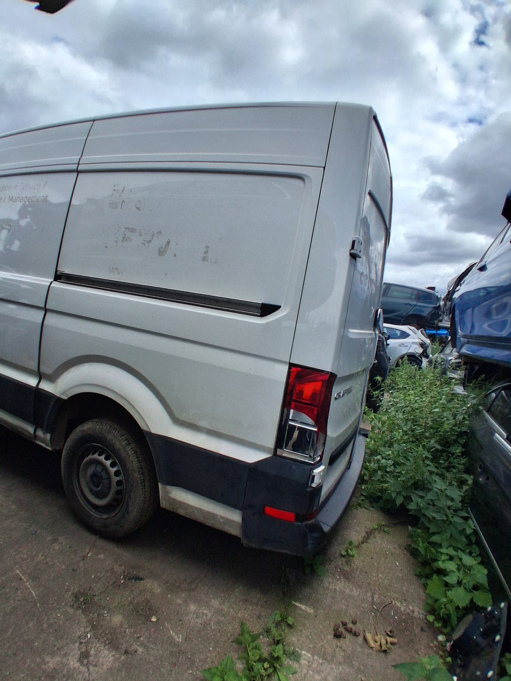 2022 VW VOLKSWAGEN CRAFTER MK2 NSR PASSENGER SIDE REAR QUARTER PANEL WHITE