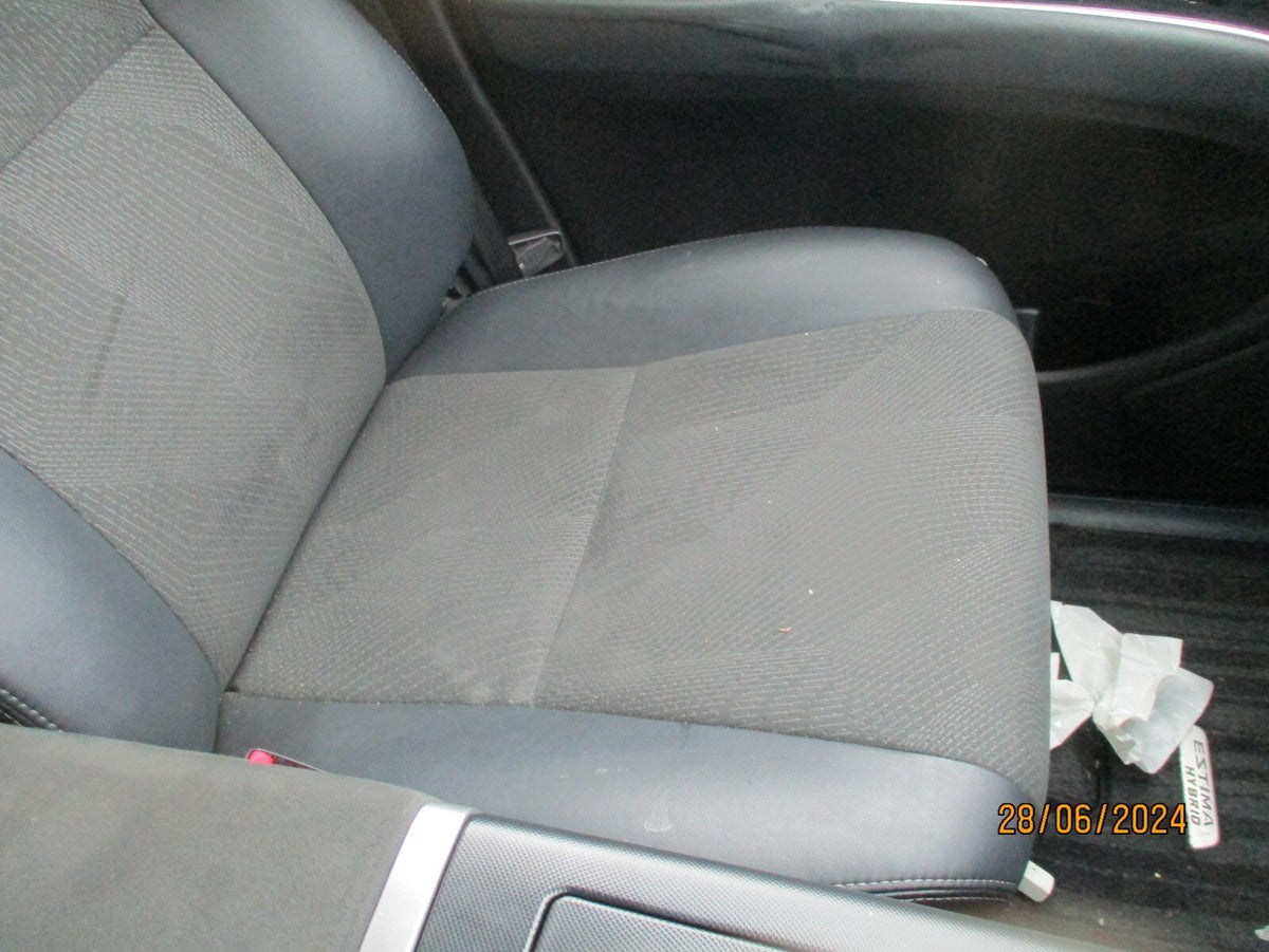TOYOTA ESTIMA MK3 2013 NSF PASSENGER SIDE FRONT COMPLETE SEAT HALF LEATHER