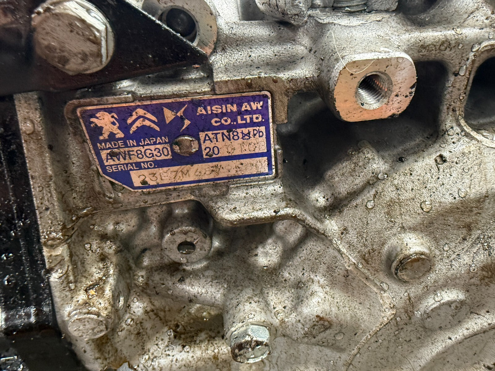 2022 CITROEN PEUGEOT 1.5 DIESEL AUTOMATIC GEARBOX AUTO 20GTCB SPARES