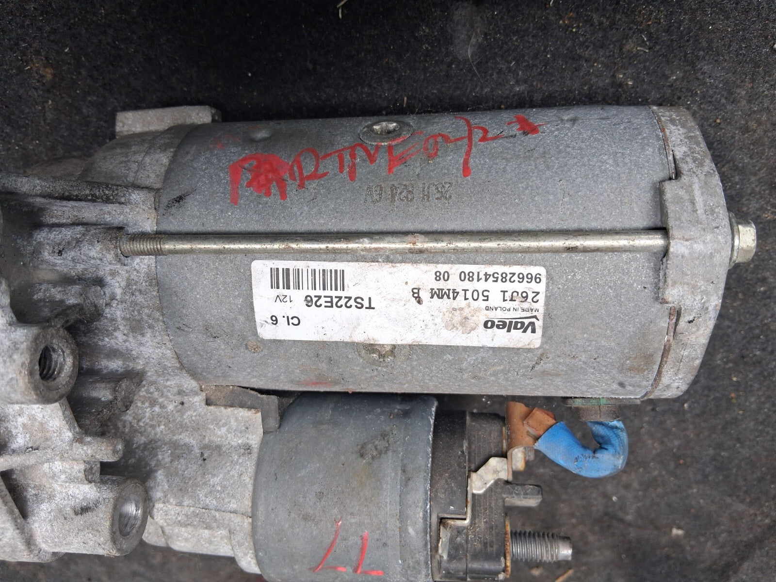 2021 PEUGEOT PARTNER K9 MK3 1.5 DIESEL STARTER MOTOR 9662854180