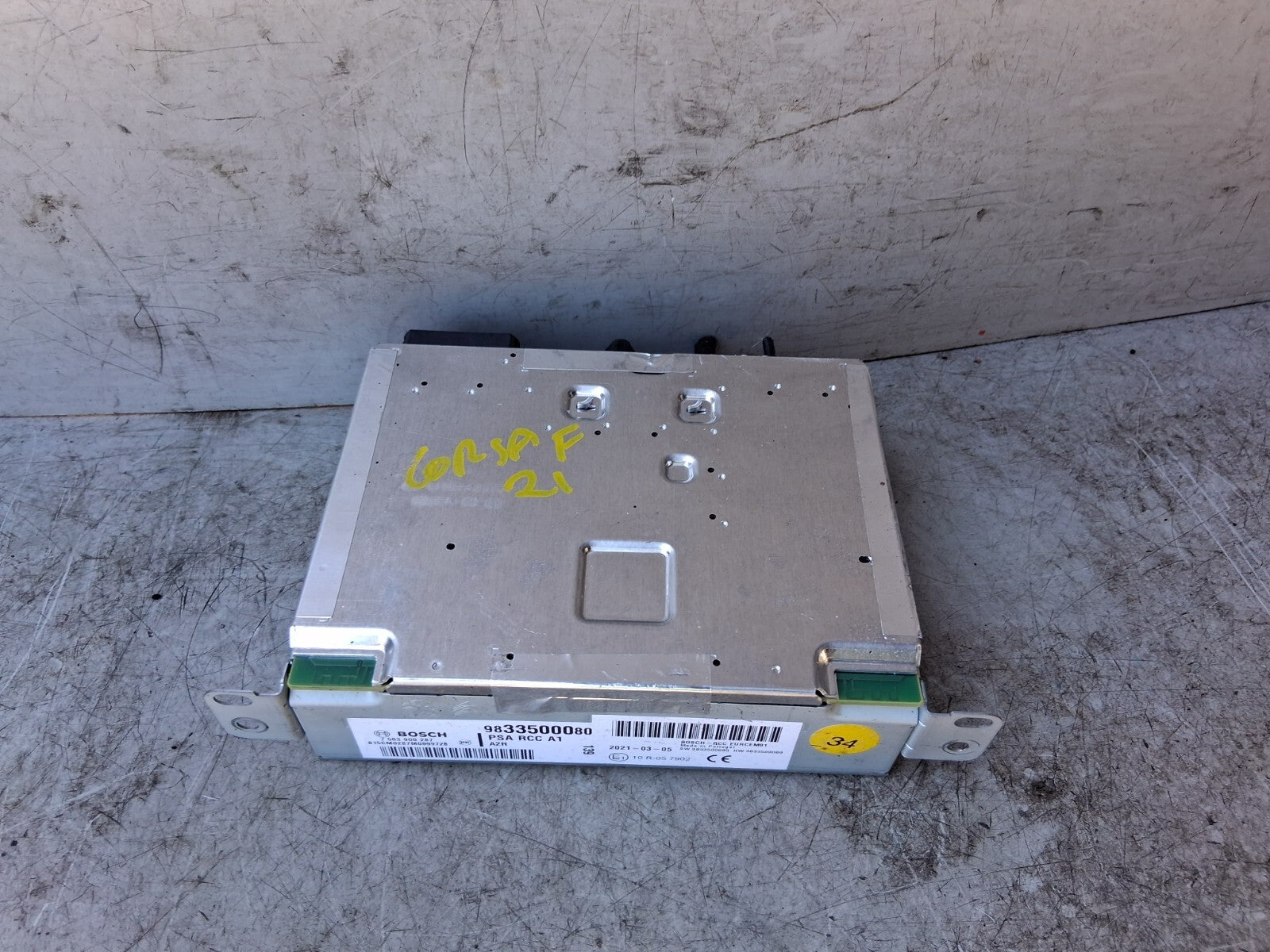 VAUXHALL CORSA F 2021 CD PLAYER RADIO STEREO HEAD UNIT 9833500080