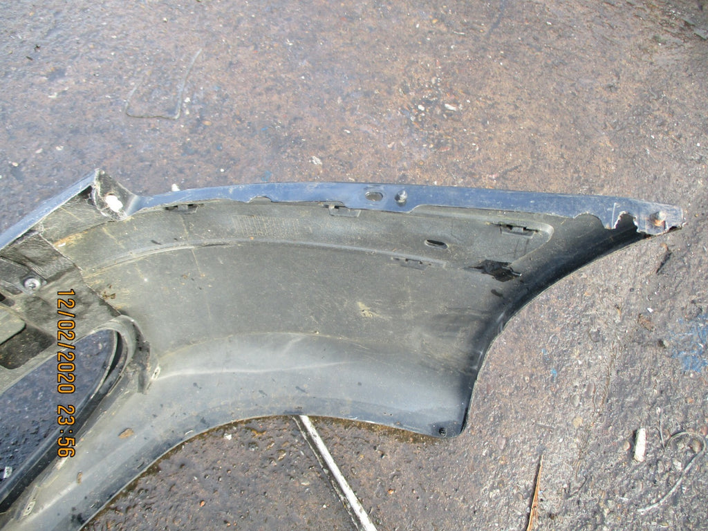PEUGEOT 607 2004 COMPLETE FRONT PLASTIC BUMPER IN BLACK