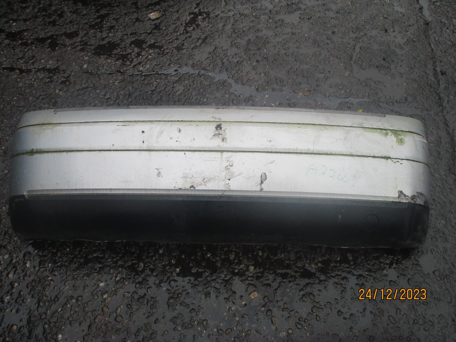 AUDI A2 2003 REAR COMPLETE BUMPER SILVER
