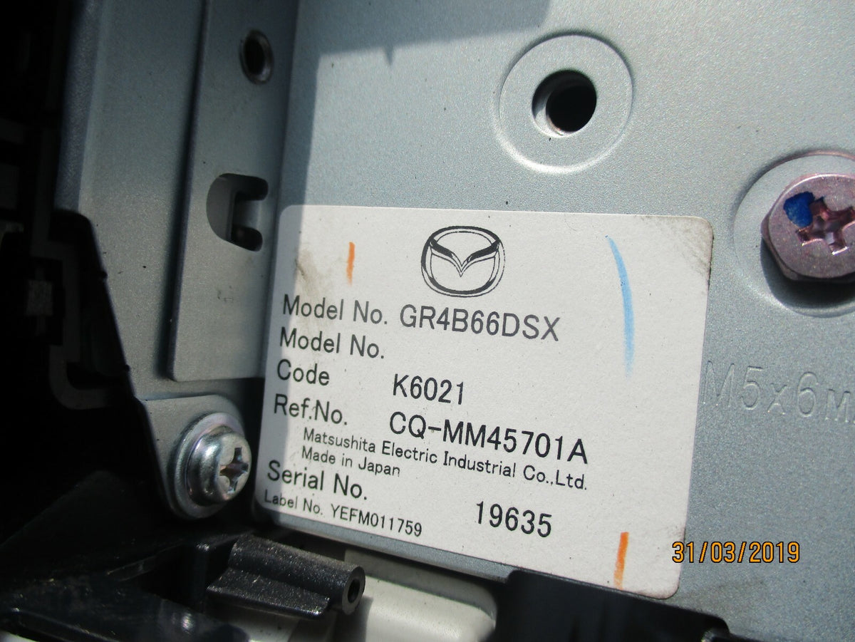 MAZDA 6 GG GY MK1 AIR VENTS & CD RADIO STEREO UNIT CLIMATE CONTROL CQMM45701A