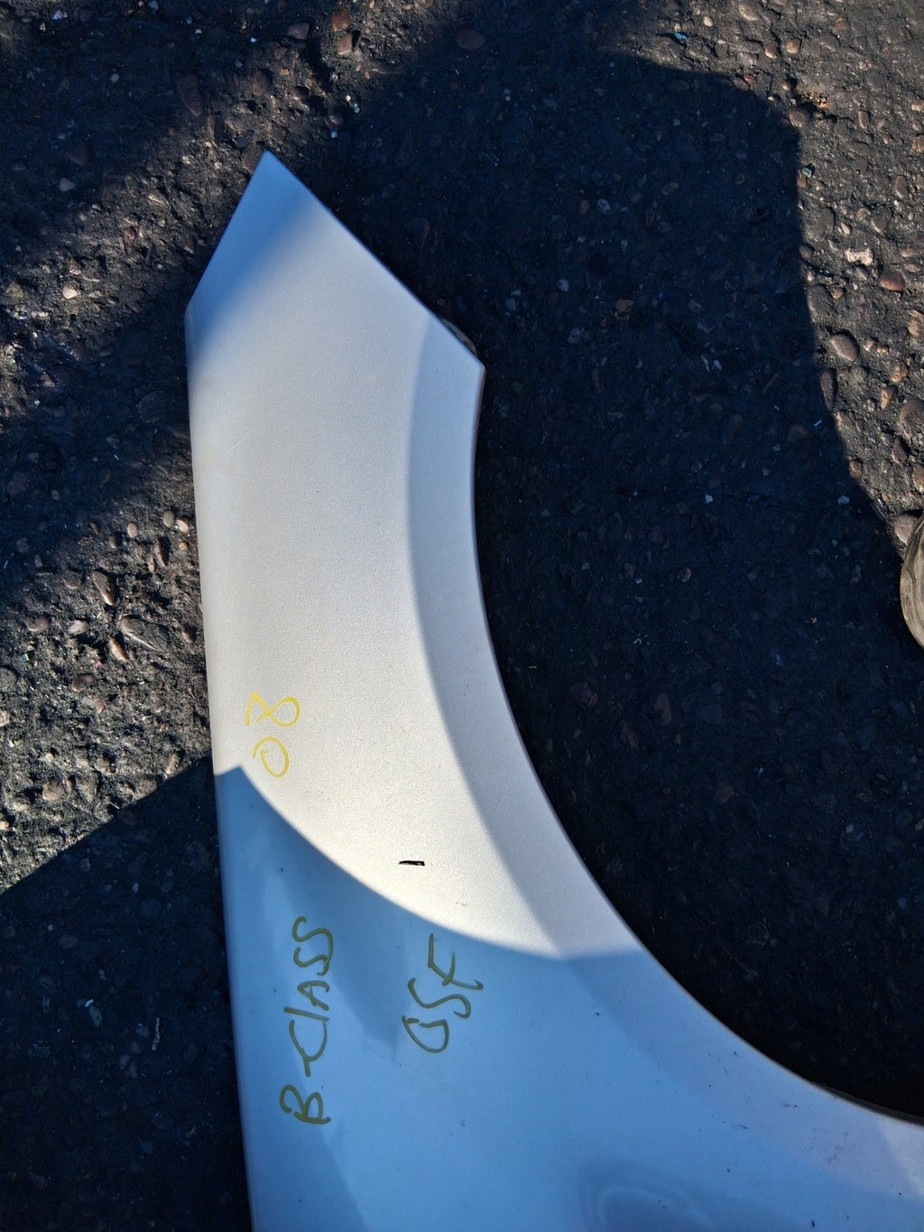 2008 MERCEDES B CLASS W245 OSF DRIVER SIDE FRONT RIGHT WING PANEL SILVER
