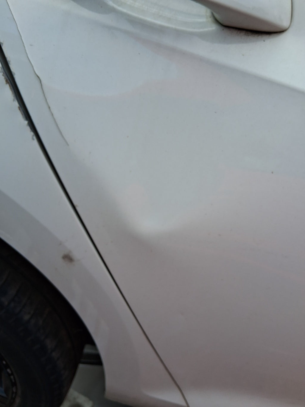 2016 VOLKSWAGEN GOLF MK7 OSR DRIVER SIDE REAR RIGHT BARE DOOR PURE WHITE LC9A