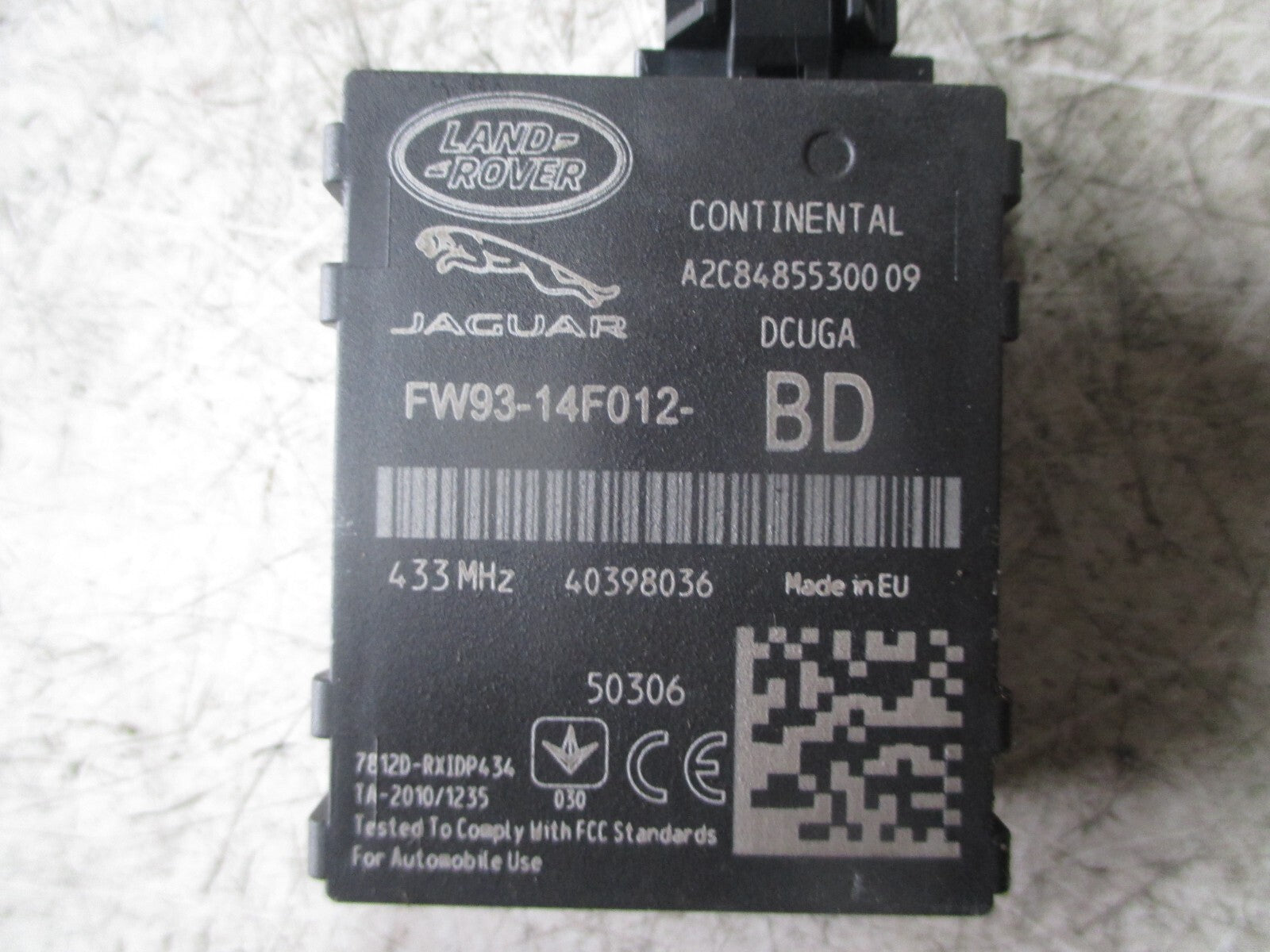 JAGUAR XE X760 2016 2.0 DIESEL DISCOVERY SPORT CONTROL UNIT MODULE FW9314F012BD