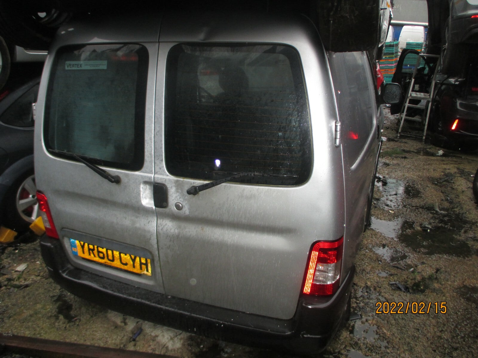 PEUGEOT PARTNER 2010 MK1 FRONT INTERIOR REAR VIEW MIRROR