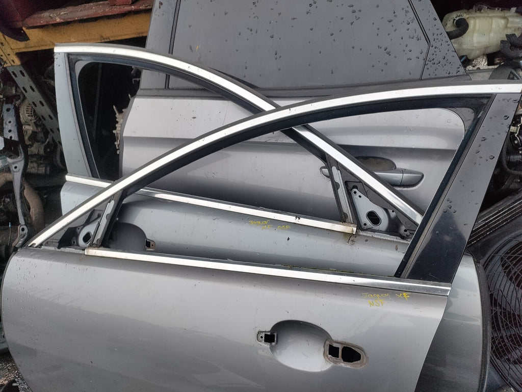 2009 JAGUAR XF X250 NSF PASSENGER SIDE FRONT BARE DOOR SILVER