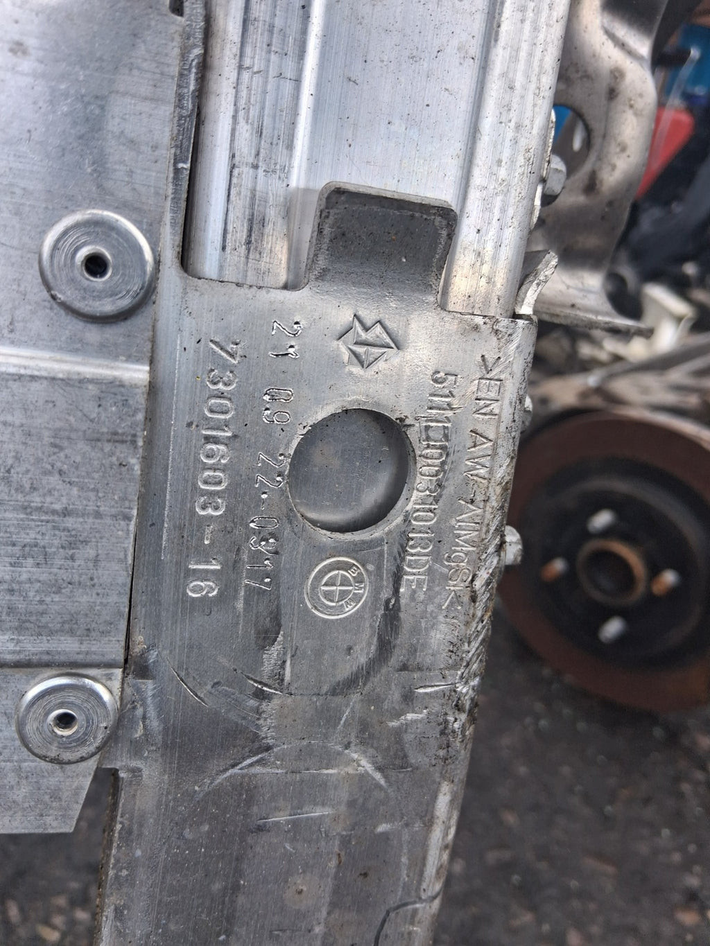 2022 BMW 2 SERIES F44 1.5 DIESEL RADIATOR SUPPORT BAR 7301604