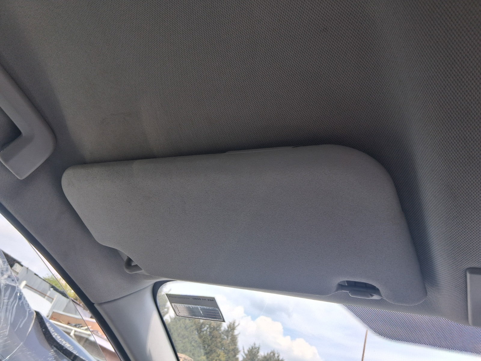2012 FORD FIESTA MK7 NSF PASSENGER SIDE FRONT LEFT SUN VISOR SHADE