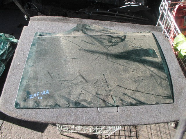 2014 VAUXHALL ZAFIRA C NS PASSENGER SIDE WINDOW GLASS