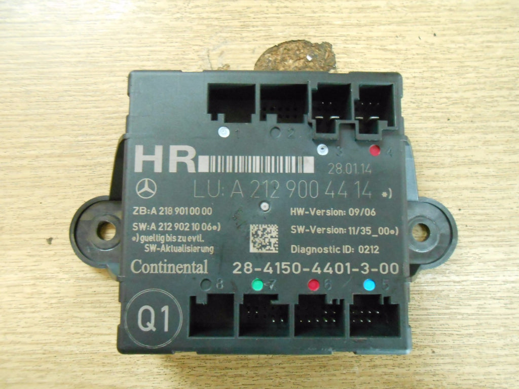 MERCEDES C CLASS S204 2013 NSR PASSENGER REAR DOOR MODULE ECU A2129004414 HR