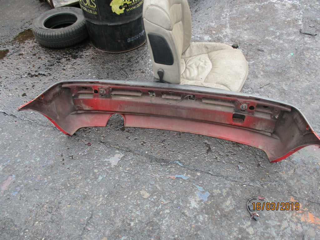 FORD FIESTA 2001 REAR BUMPER RED