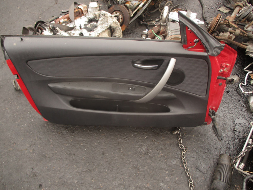 2009 BMW 1 SERIES E82 118D NSF PASSENGER SIDE FRONT LEFT COMPLETE DOOR RED A61