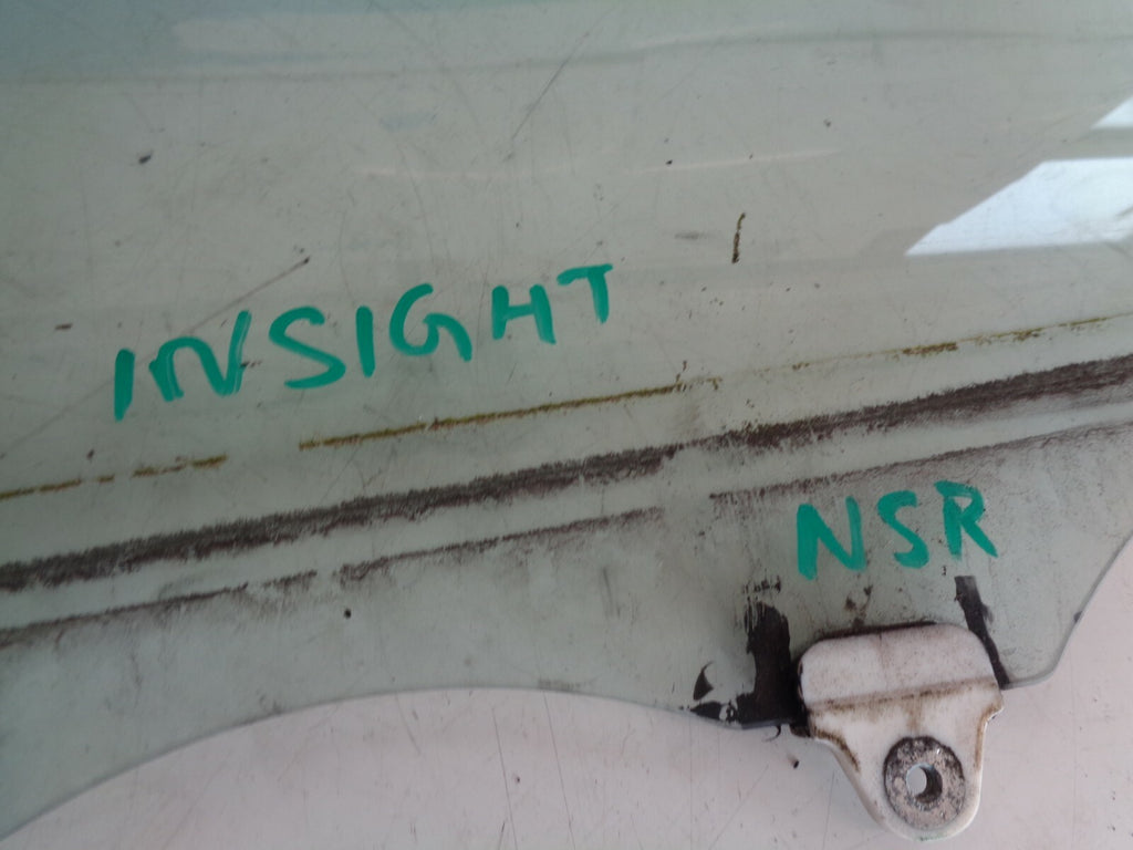 HONDA INSIGHT 2011 NSR PASSENGER SIDE REAR DOOR WINDOW GLASS