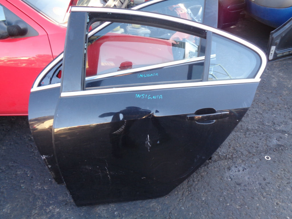 VAUXHALL INSIGNIA 2009 MK1 NSR PASSENGER SIDE REAR COMPLETE DOOR BLACK