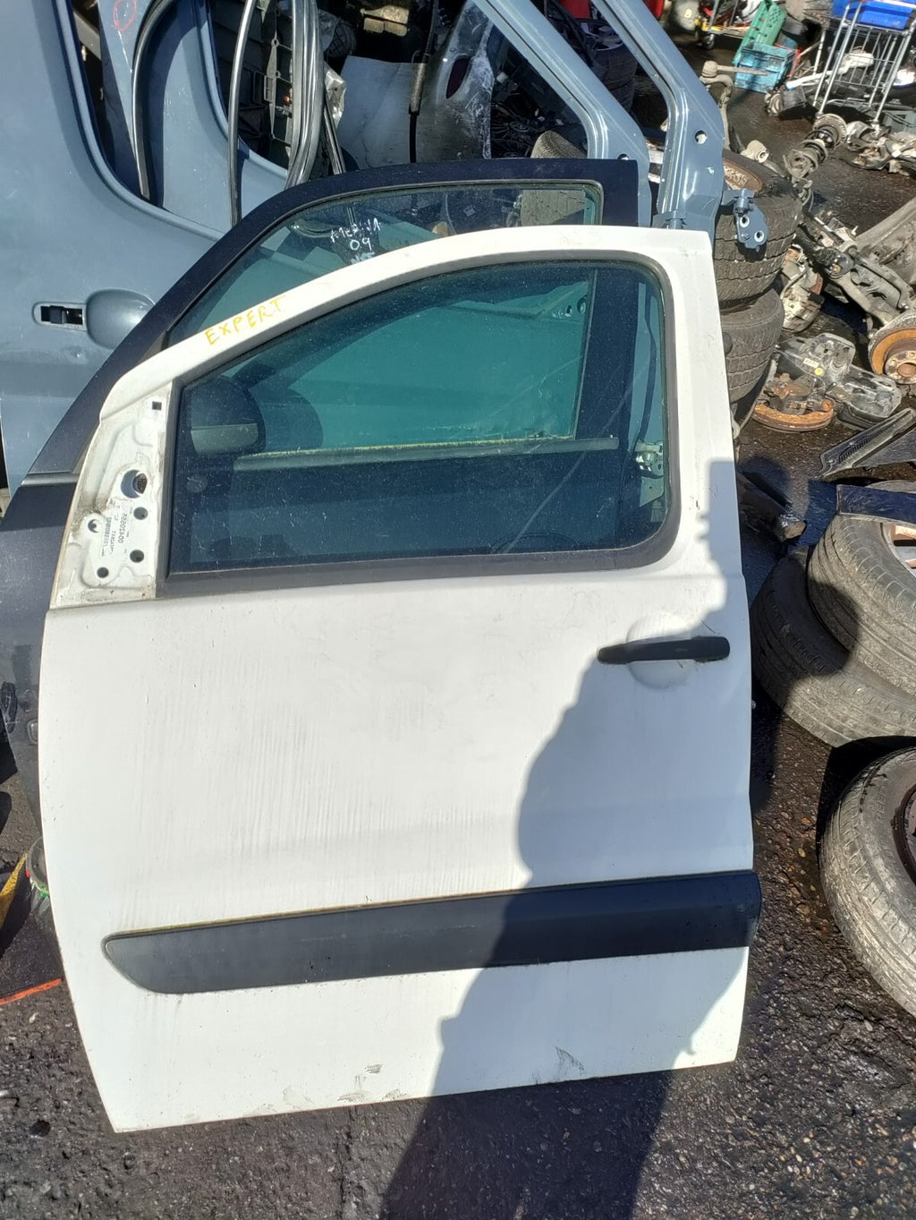 2007 PEUGEOT EXPERT MK2 NSF PASSENGER SIDE FRONT BARE DOOR WHITE