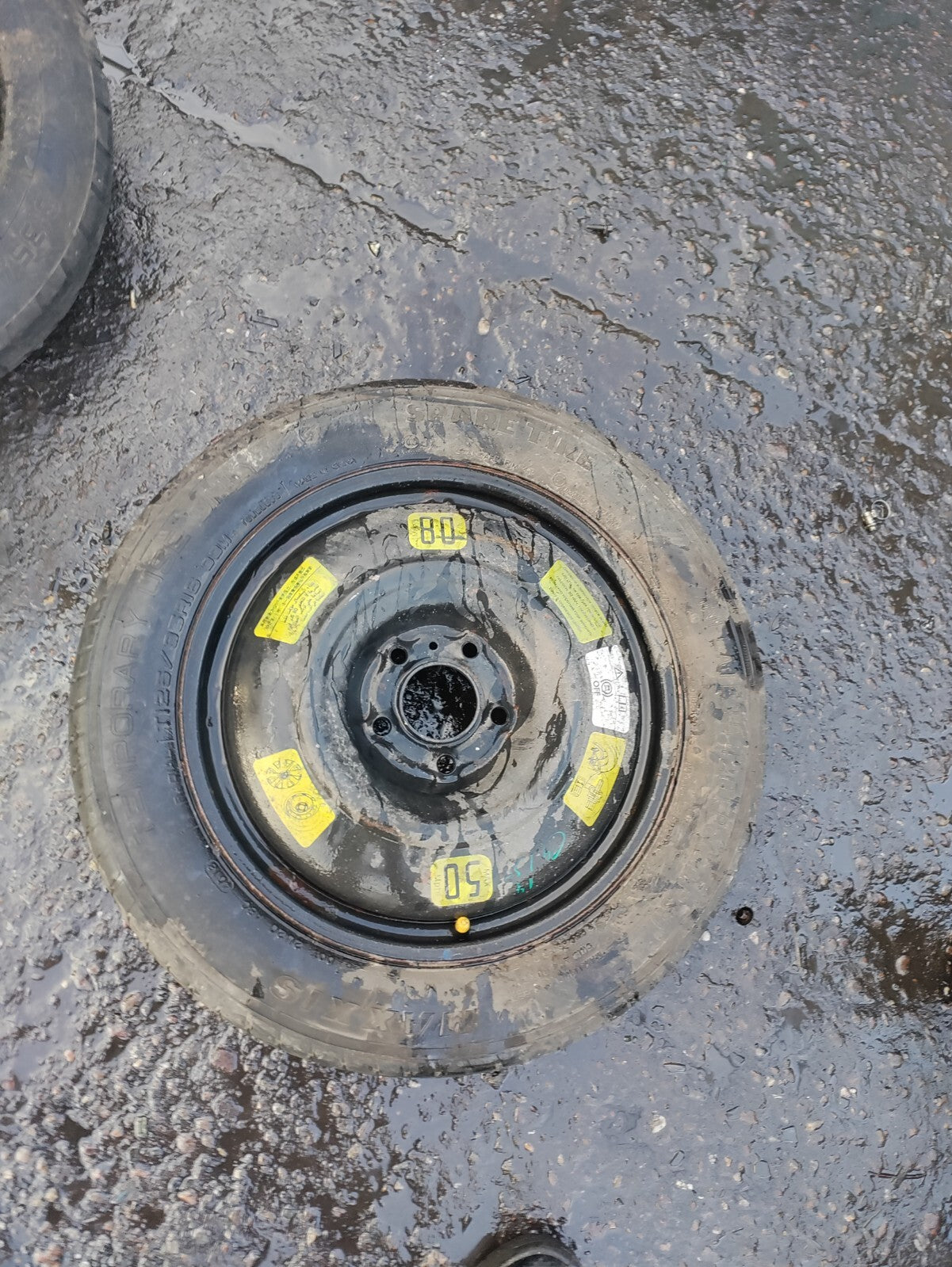 2019 CITROEN C4 GRAND SPACETOURER 16 INCH SPACE SAVER WHEEL 125/85R16