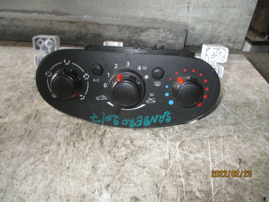 DACIA SANDERO 2017 HEATER AC CLIMATE CONTROL PANEL
