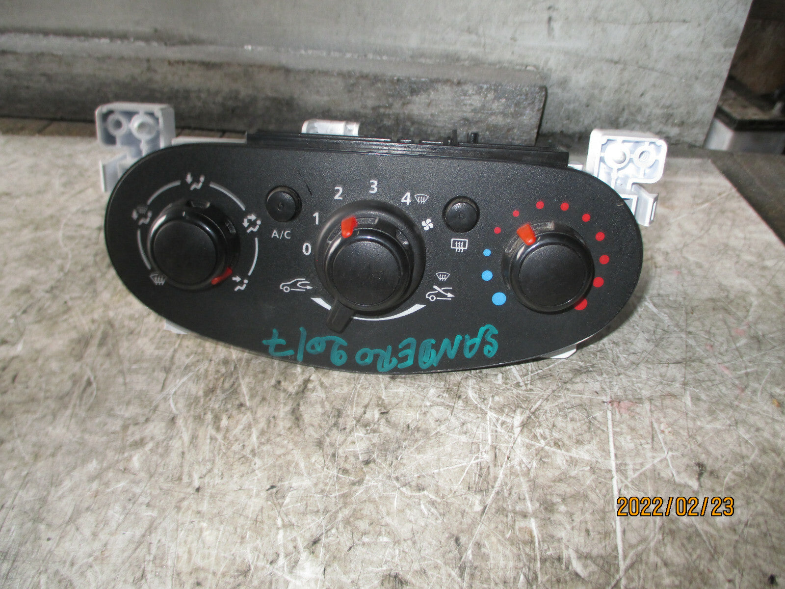 DACIA SANDERO 2017 HEATER AC CLIMATE CONTROL PANEL