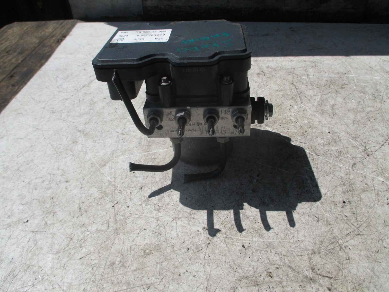 SKODA FABIA MK3 1.0 PETROL 2021 ABS CONTROL MODULE UNIT 6R0907379BA