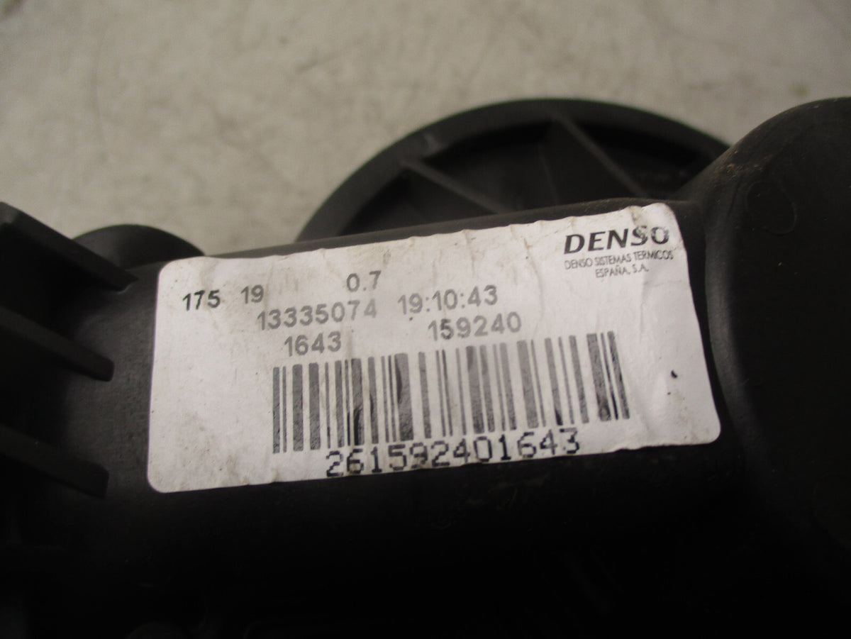 2019 VAUXHALL CORSA E HEATER BLOWER FAN MOTOR 13335074