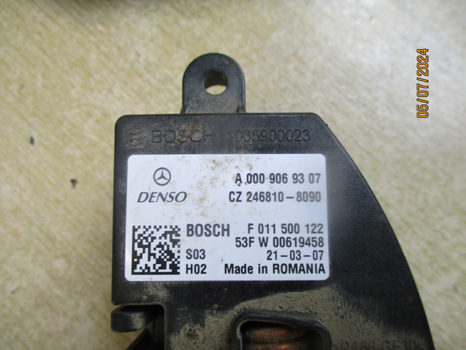 2022 MERCEDES BENZ SPRINTER W907 HEATER BLOWER MOTOR RESISTOR A0009069307