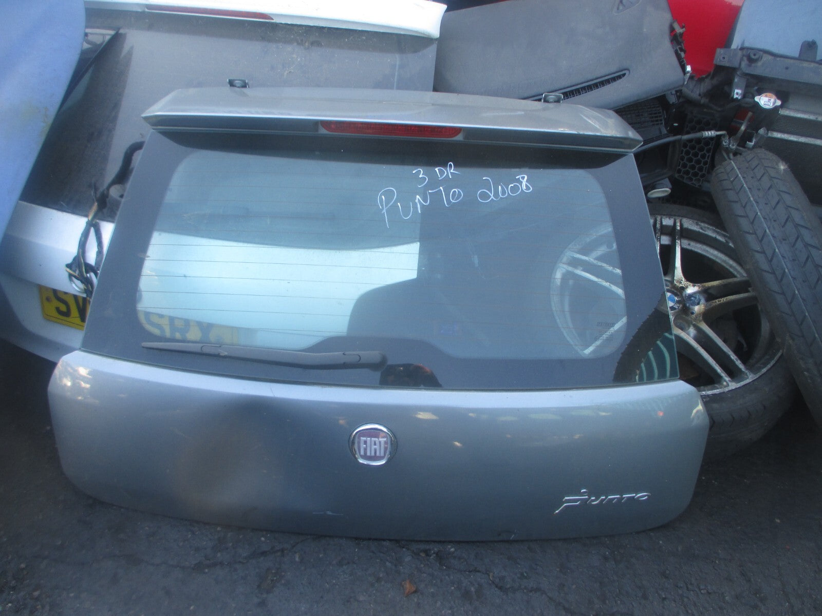 FIAT GRANDE PUNTO MK3 2008 REAR TAILGATE BOOTLID GREY