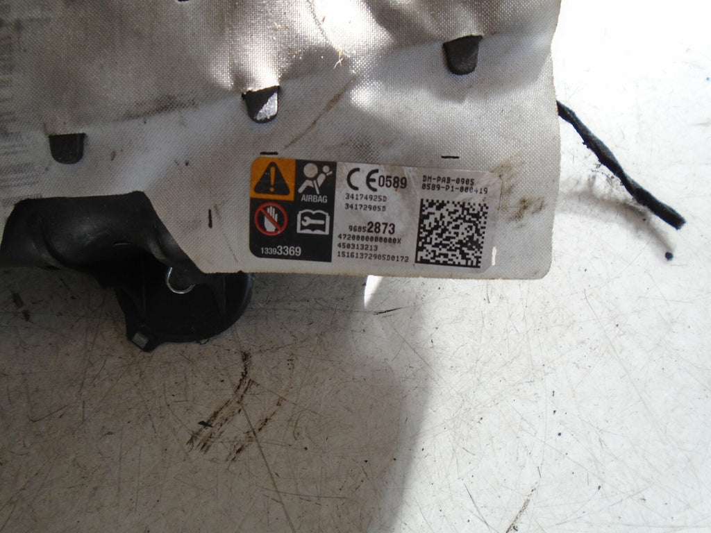 VAUXHALL CORSA E 2016 NS PASSENGER SIDE DASH SAFETY BAG 96852873
