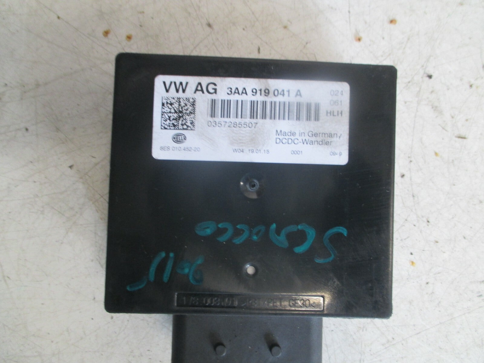 VOLKSWAGEN SCIROCCO MK3 2015 CONTROL UNIT MODULE 3AA919041A
