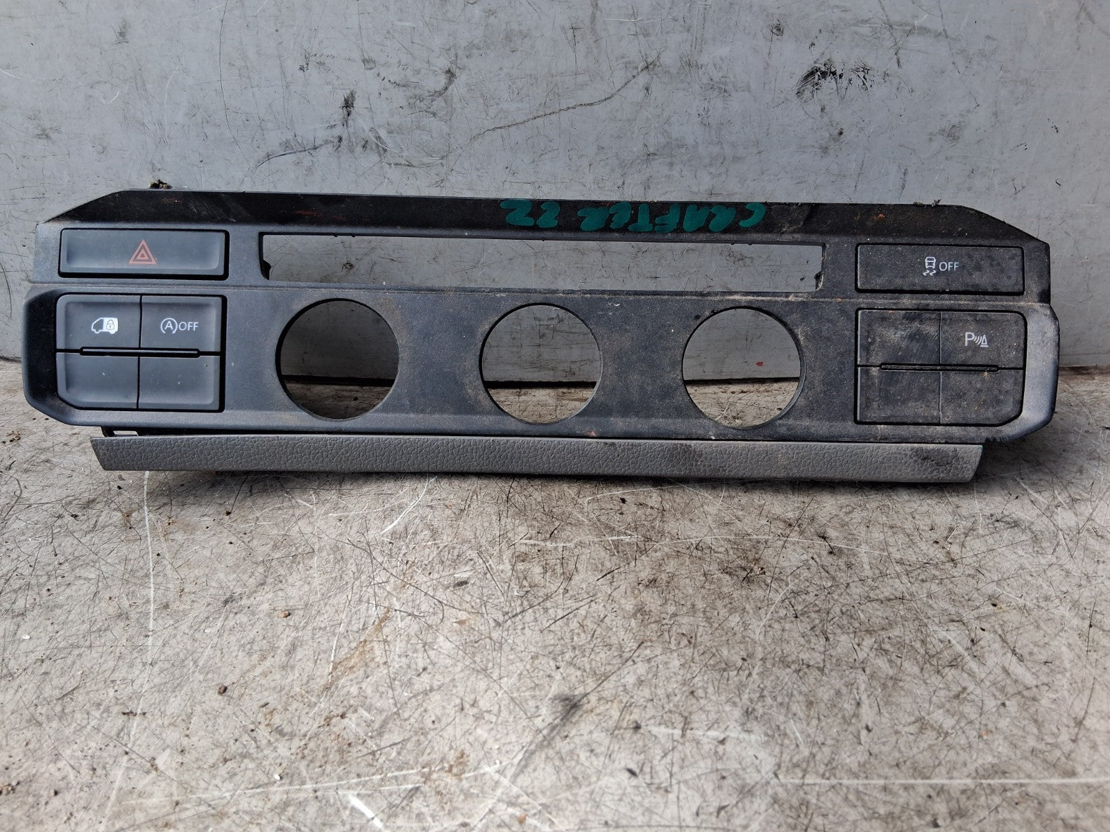 2022 VOLKSWAGEN CRAFTER MK2 AC HEATER CLIMATE CONTROL PANEL TRIM 7C0857212B