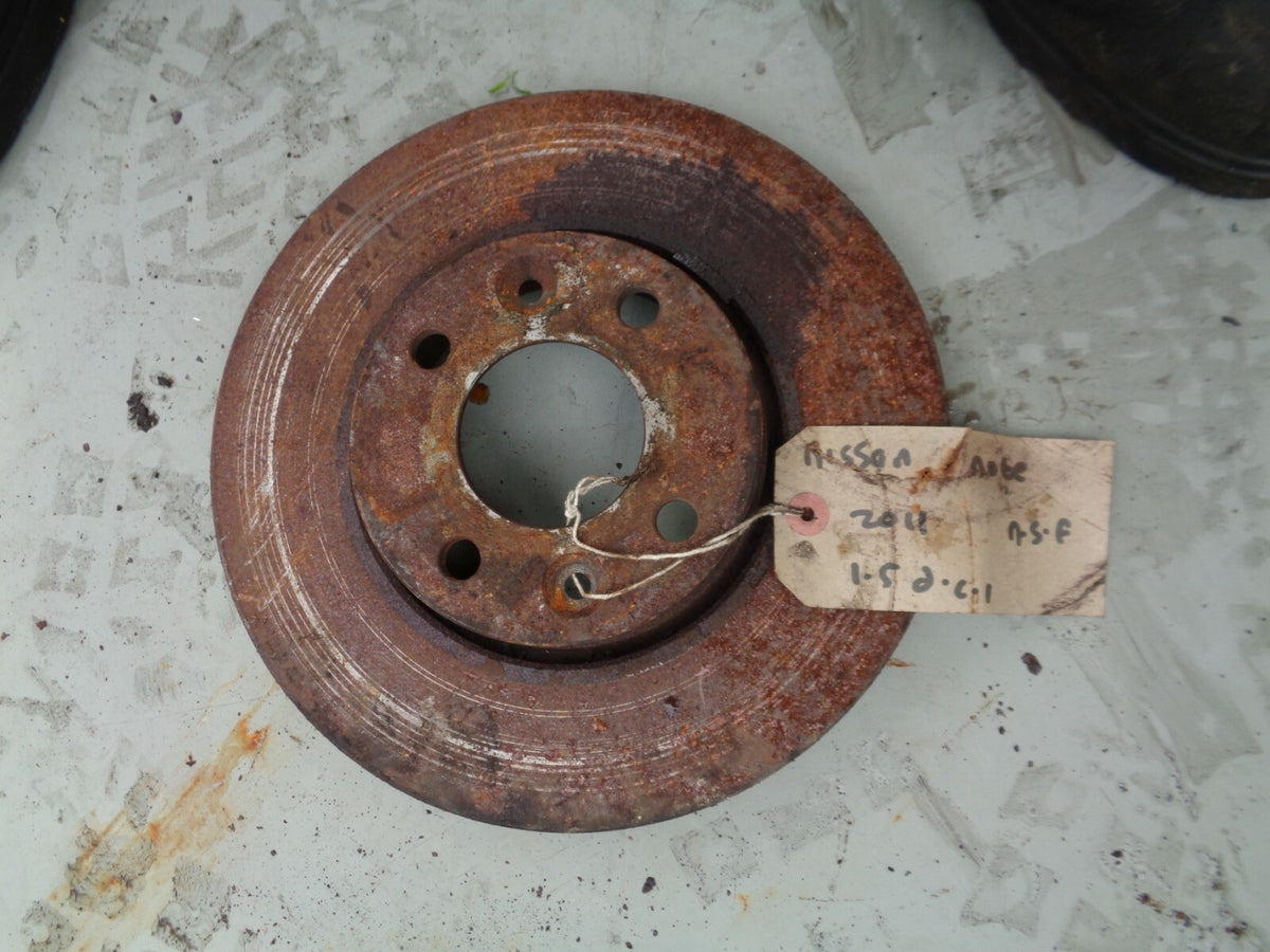 NISSAN NOTE 1.5 DCI 2011 4 STUD NSF PASSENGER SIDE FRONT BRAKE DISC