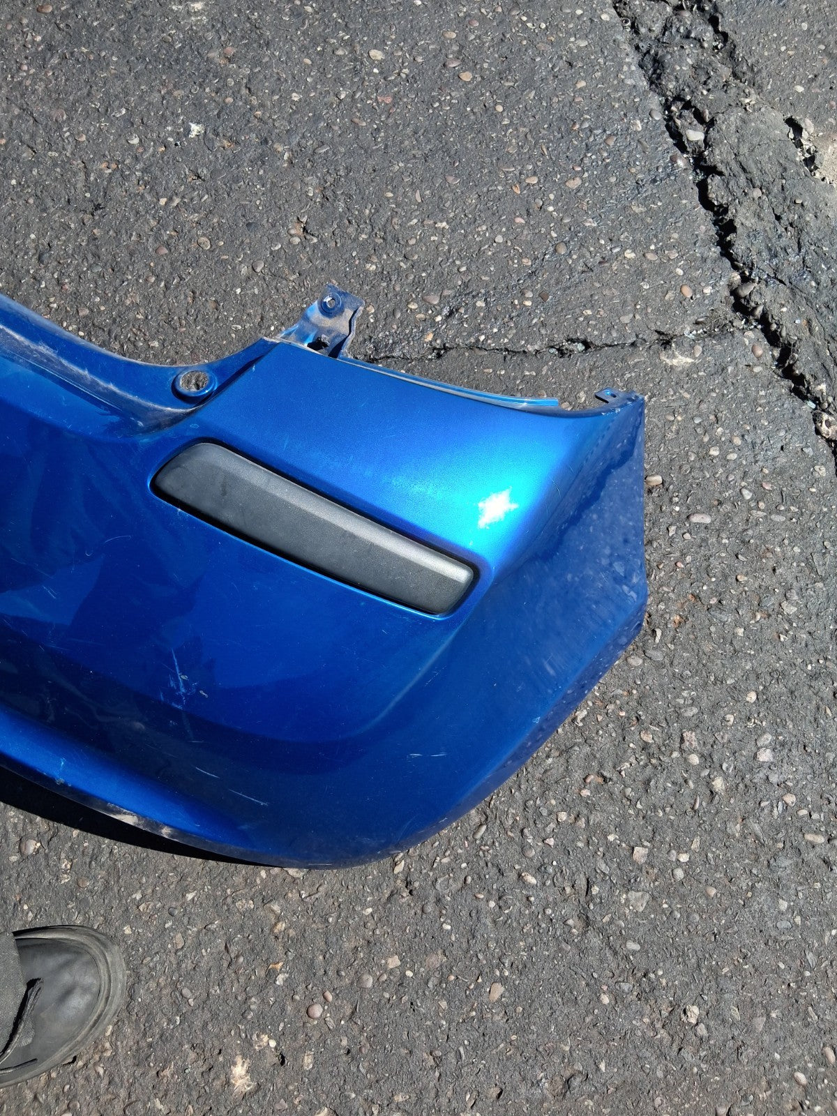 2008 RENAULT CLIO MK3 COMPLETE REAR BUMPER BLUE