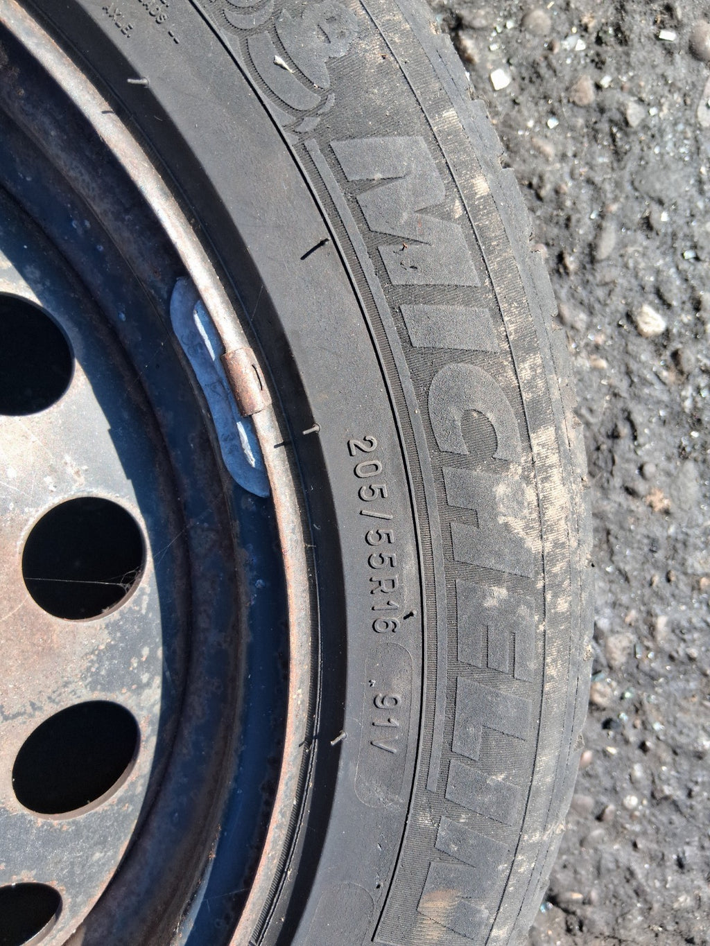 2013 CITROEN C4 MK2 16 INCH STEEL WHEEL WITH TYRE 205/55R16