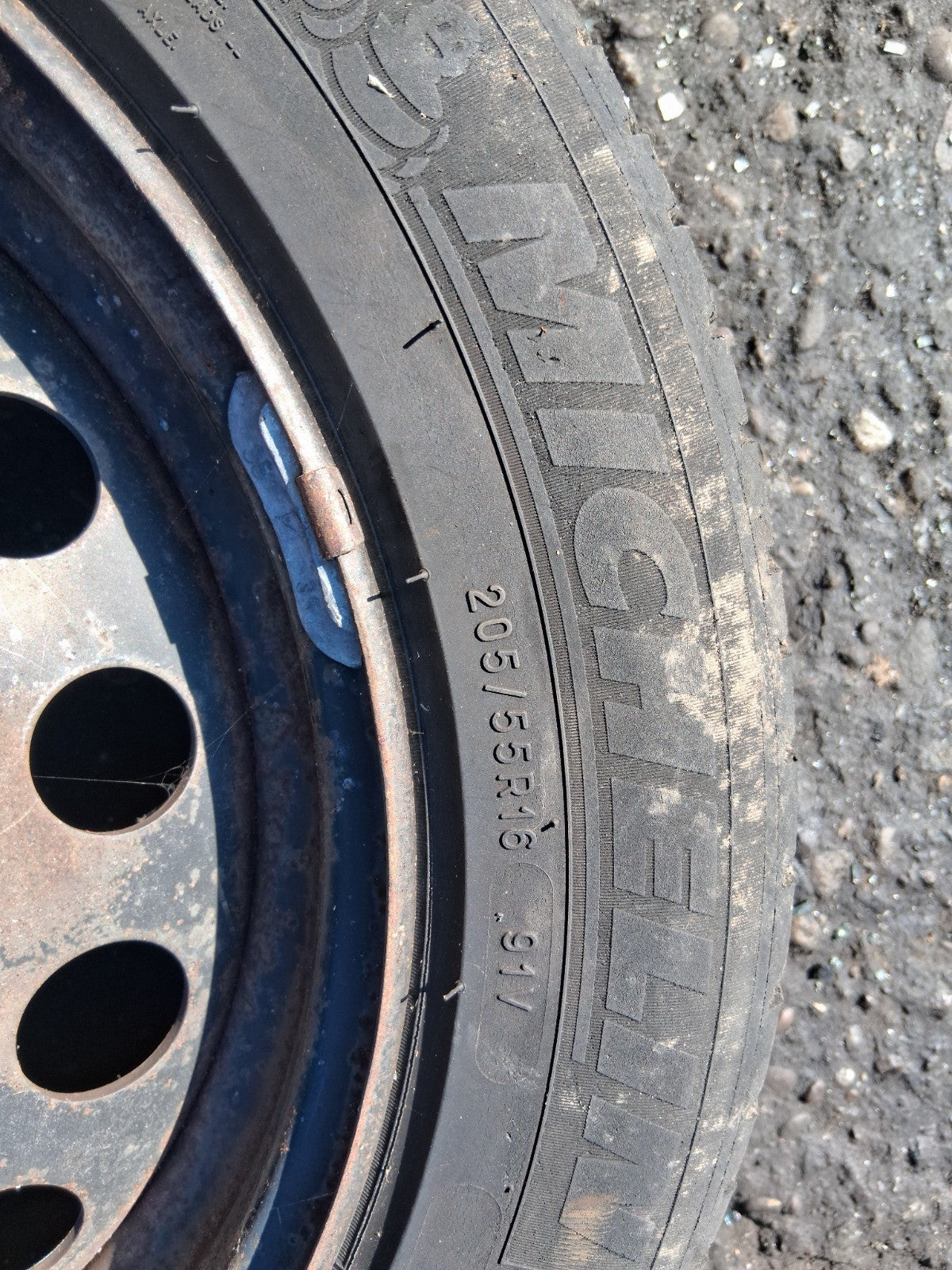 2013 CITROEN C4 MK2 16 INCH STEEL WHEEL WITH TYRE 205/55R16