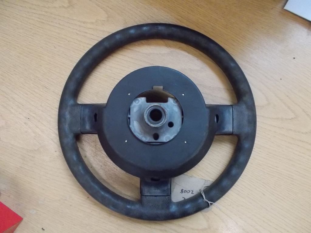 2008 CHEVROLET MATIZ BLACK STEERING WHEEL. NO AIRBAG.