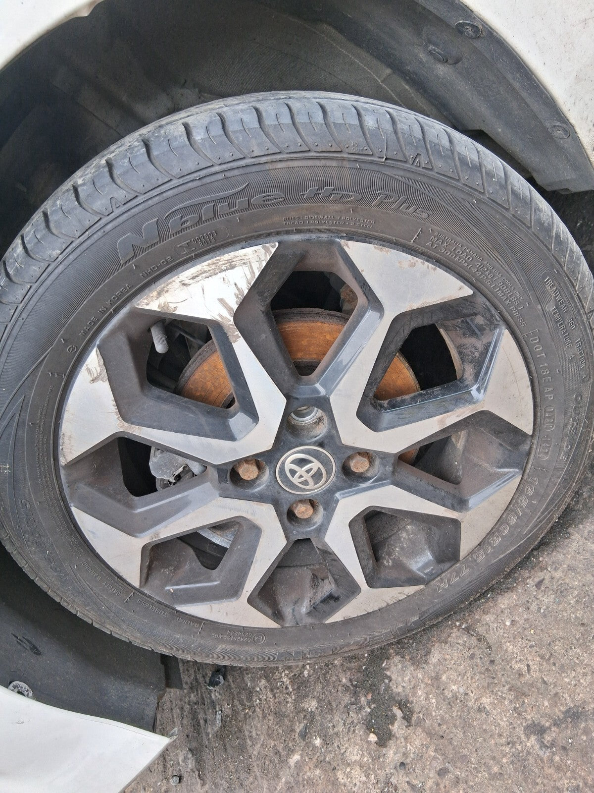 2020 TOYOTA AYGO MK2 15 INCH 4 x ALLOY WHEEL SET WITH TYRE 165/60R15