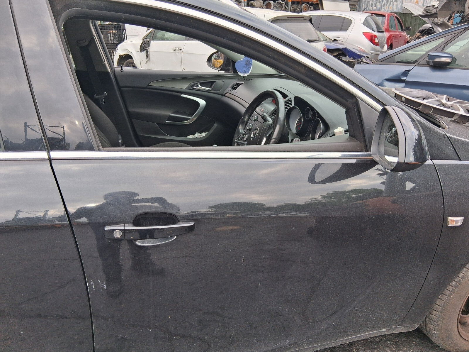 2011 VAUXHALL INSIGNIA ESTATE MK1  OSF DRIVER SIDE BARE DOOR Z22C CARBON FLASH