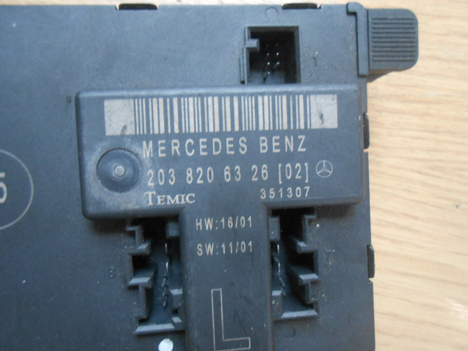 MERCEDES C CLASS W203 2003 NSF PASSENGER SIDE FRONT DOOR MODULE 2038206326 L